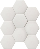 JFQ51011 Мозаика Homework Hexagon big White Antislip